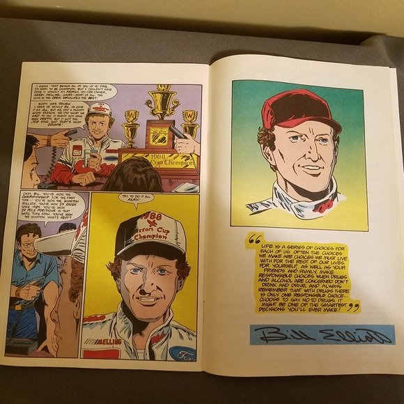 VTG comic book the Legends of NASCAR starring Bill Elliott 1991 - Picture 7 of 10